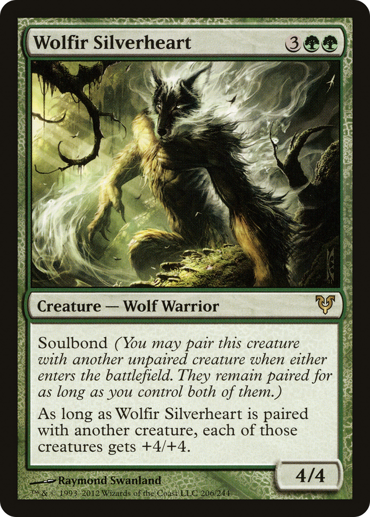 Wolfir Silverheart (206) Foil - Avacyn Restored