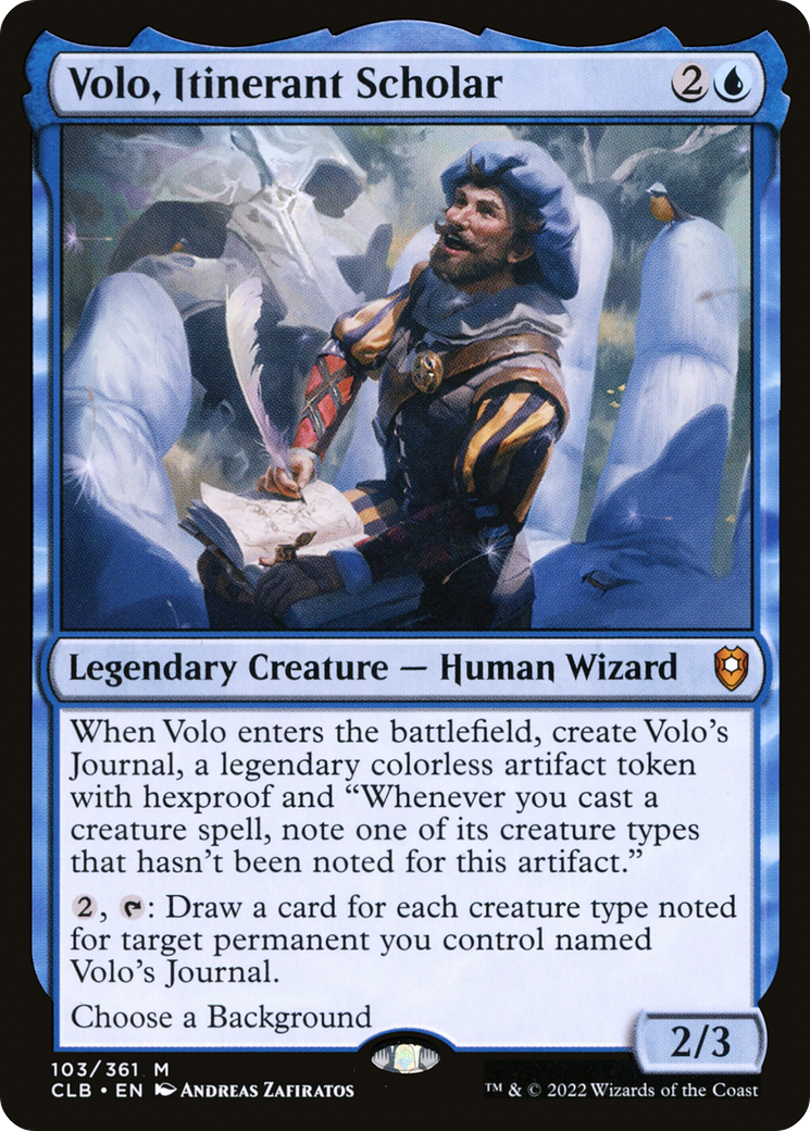 Volo, Itinerant Scholar (103) - Commander Legends: Battle for Baldur's Gate