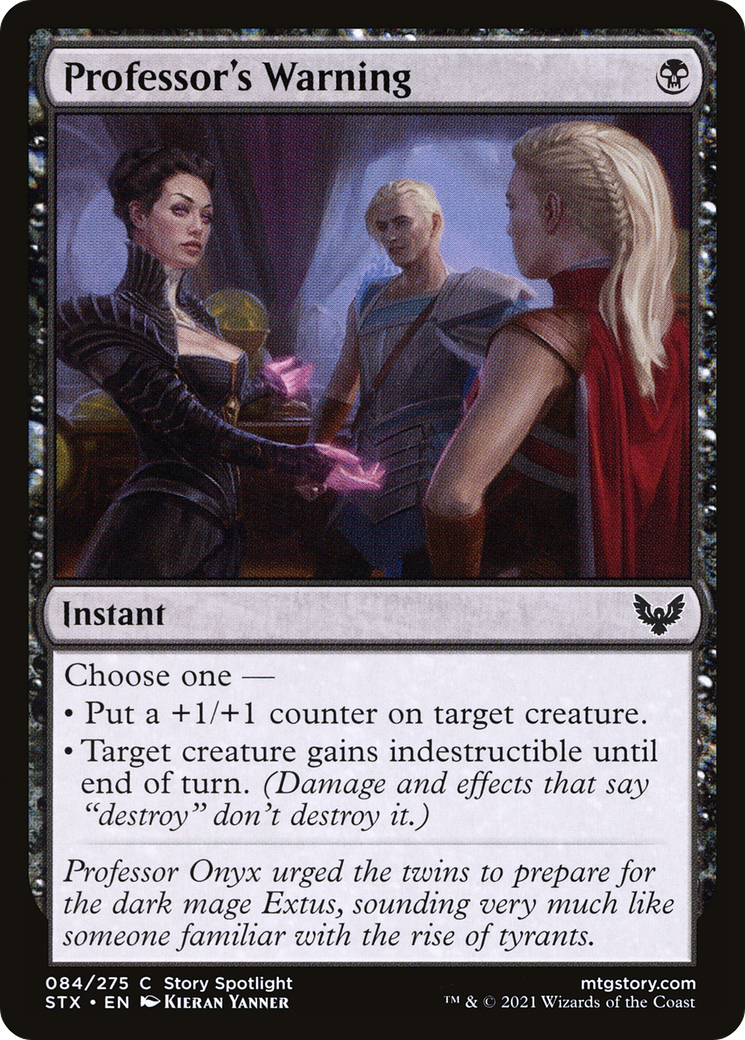Professor's Warning (084) Foil - Strixhaven: School of Mages