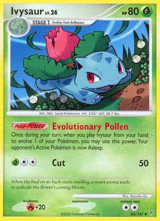 Ivysaur (62) Reverse Holofoil - Supreme Victors
