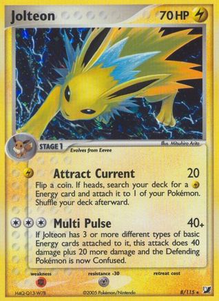 Jolteon (8) Reverse Holofoil - Unseen Forces