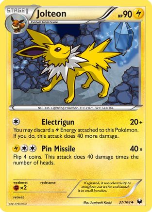 Jolteon (37) Reverse Holofoil - Dark Explorers