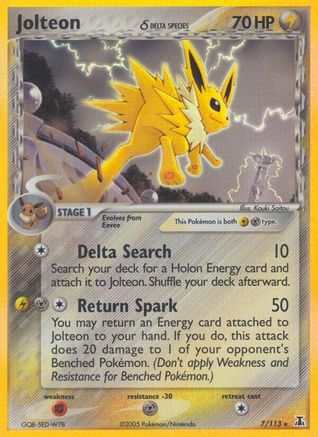 Jolteon (Delta Species) (7) Reverse Holofoil - Delta Species