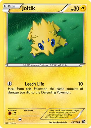 Joltik (45) Reverse Holofoil - Black and White
