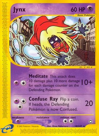 Jynx (18) Reverse Holofoil - Aquapolis
