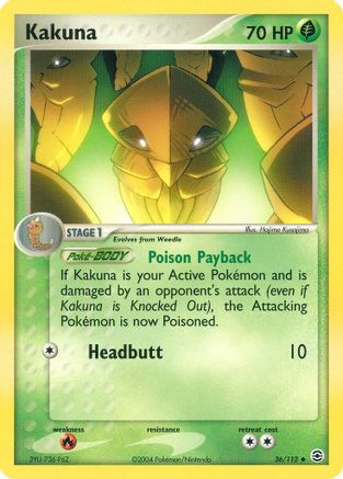 Kakuna (36) Reverse Holofoil - FireRed & LeafGreen