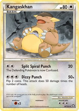 Kangaskhan (36) Reverse Holofoil - Triumphant