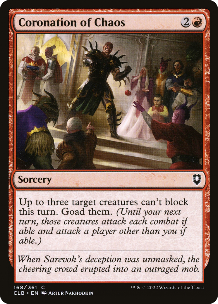 Coronation of Chaos (168) Foil - Commander Legends: Battle for Baldur's Gate