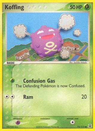 Koffing (72) Reverse Holofoil - Delta Species