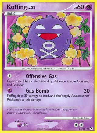 Koffing (68) Reverse Holofoil - Rising Rivals