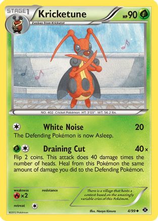 Kricketune (4) Reverse Holofoil - Next Destinies