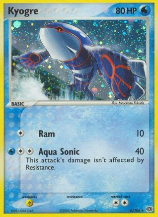 Kyogre - 006/106 (6) Reverse Holofoil - Emerald