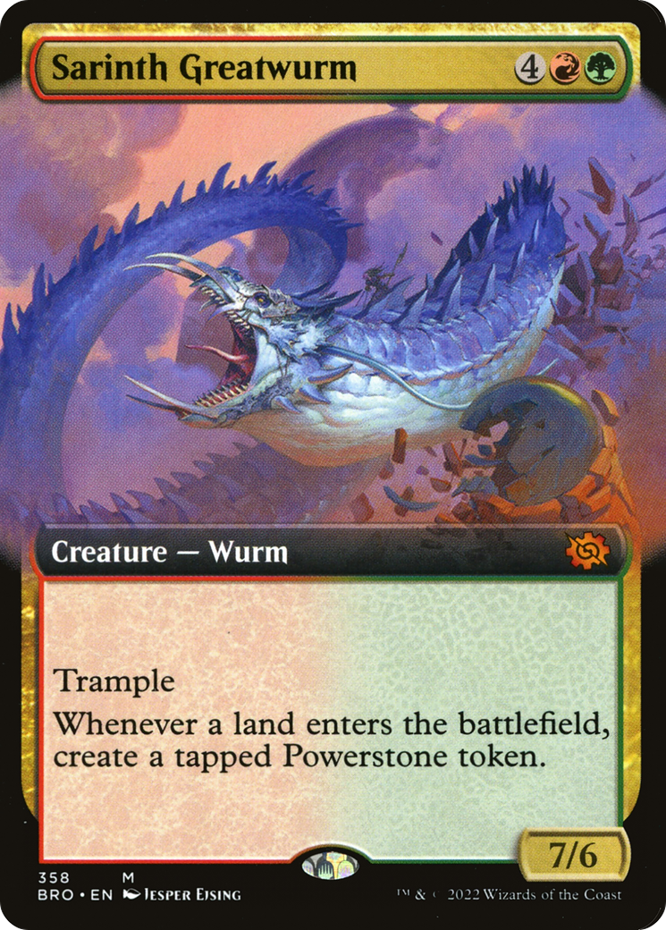 Sarinth Greatwurm (Extended Art) (358) - The Brothers' War
