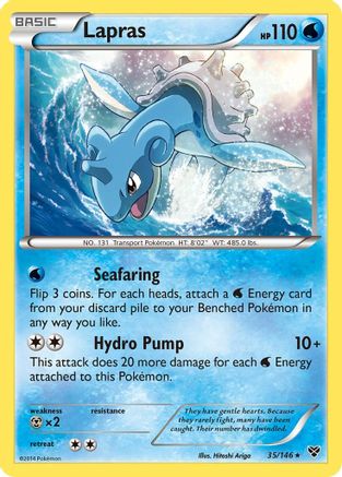Lapras (35) Reverse Holofoil - XY Base Set