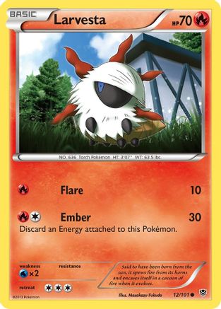 Larvesta (12) Reverse Holofoil - Plasma Blast