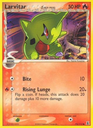 Larvitar (Delta Species) (73) Reverse Holofoil - Delta Species