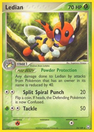 Ledian (23) Reverse Holofoil - Team Rocket Returns