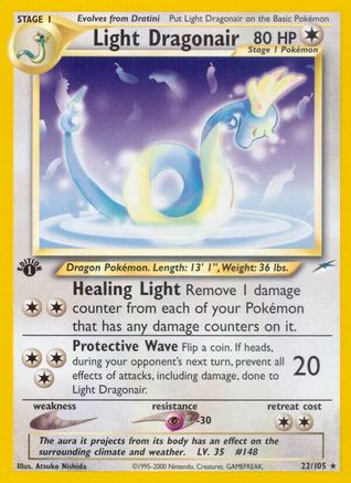 Light Dragonair (22) 1st Edition - Neo Destiny