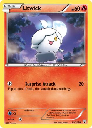 Litwick (21) Reverse Holofoil - Plasma Storm