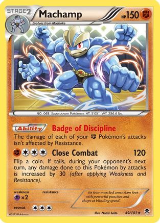Machamp (49) Reverse Holofoil - Plasma Blast