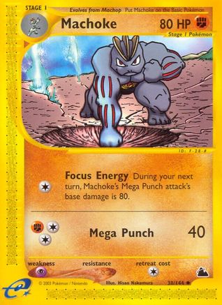 Machoke (38) Reverse Holofoil - Skyridge