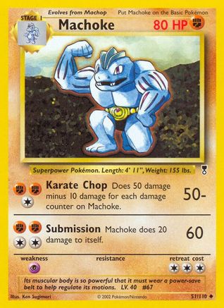 Machoke (51) Reverse Holofoil - Legendary Collection