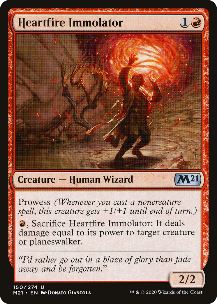 Heartfire Immolator (150) Foil - Core Set 2021