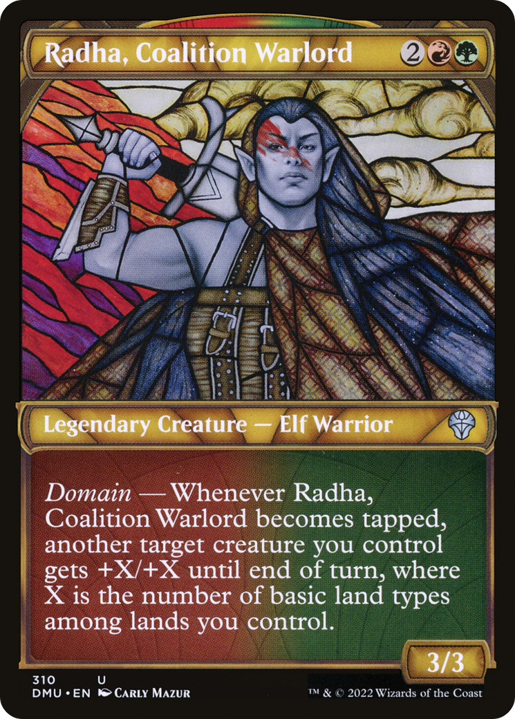Radha, Coalition Warlord (Showcase) (310) - Dominaria United