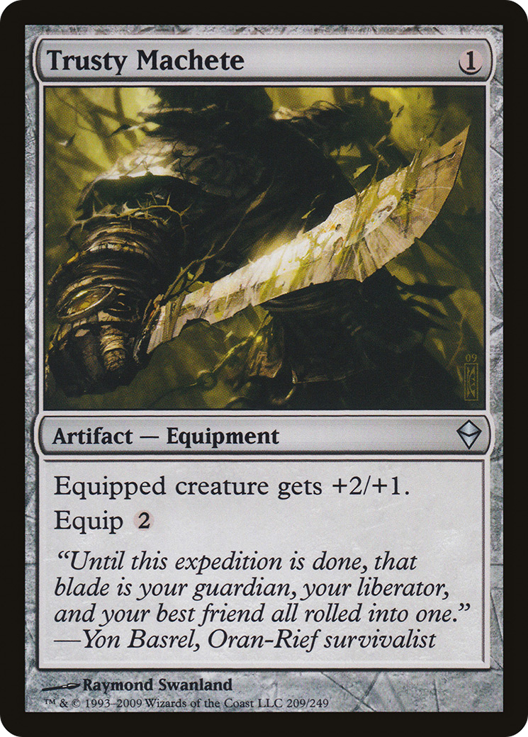 Trusty Machete (209) Foil - Zendikar