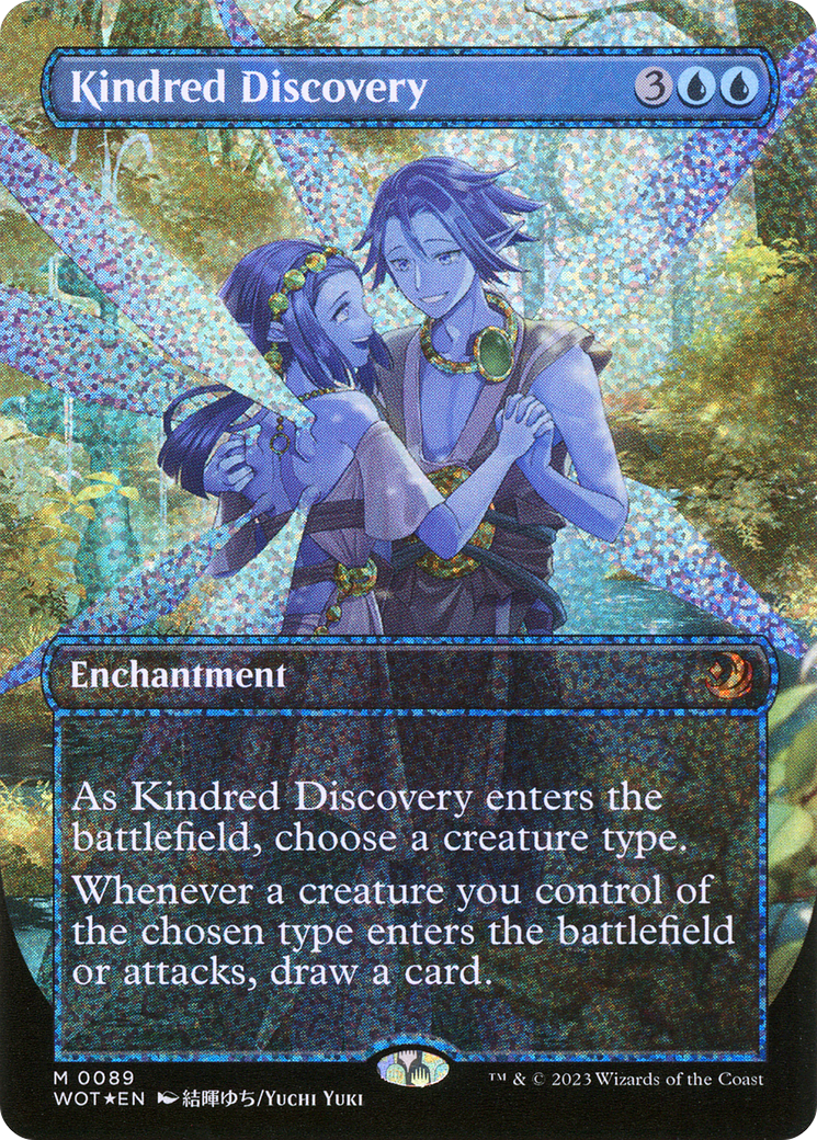 Kindred Discovery (Anime Borderless) (Confetti Foil) (089) Foil - Wilds of Eldraine: Enchanting Tales