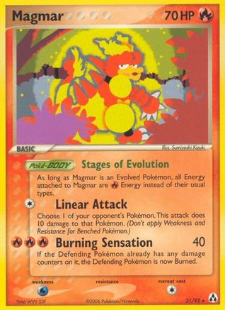 Magmar (21) Reverse Holofoil - Legend Maker