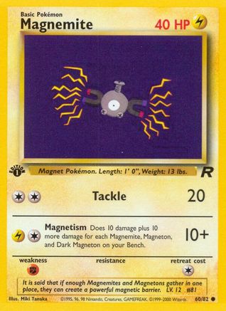Magnemite (60) 1st Edition - Team Rocket