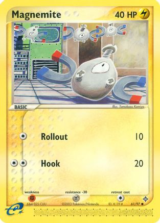 Magnemite - 61/97 (61) Reverse Holofoil - Dragon