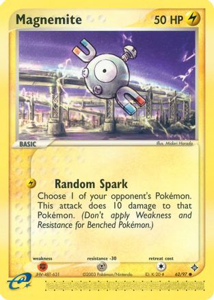 Magnemite - 62/97 (62) Reverse Holofoil - Dragon