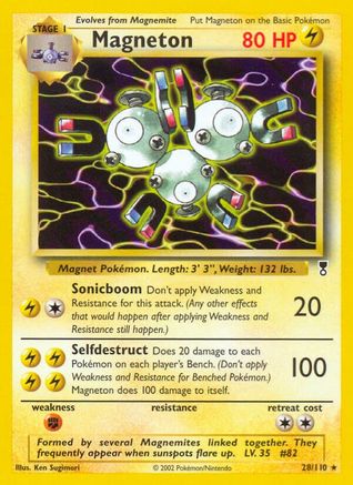 Magneton (28) Reverse Holofoil - Legendary Collection