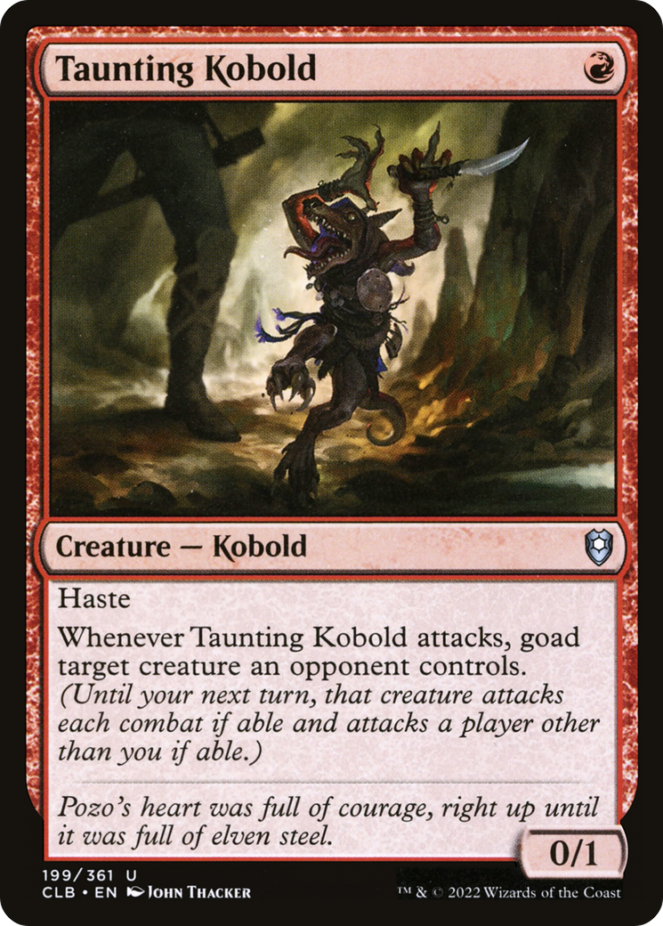 Taunting Kobold (199) Foil - Commander Legends: Battle for Baldur's Gate