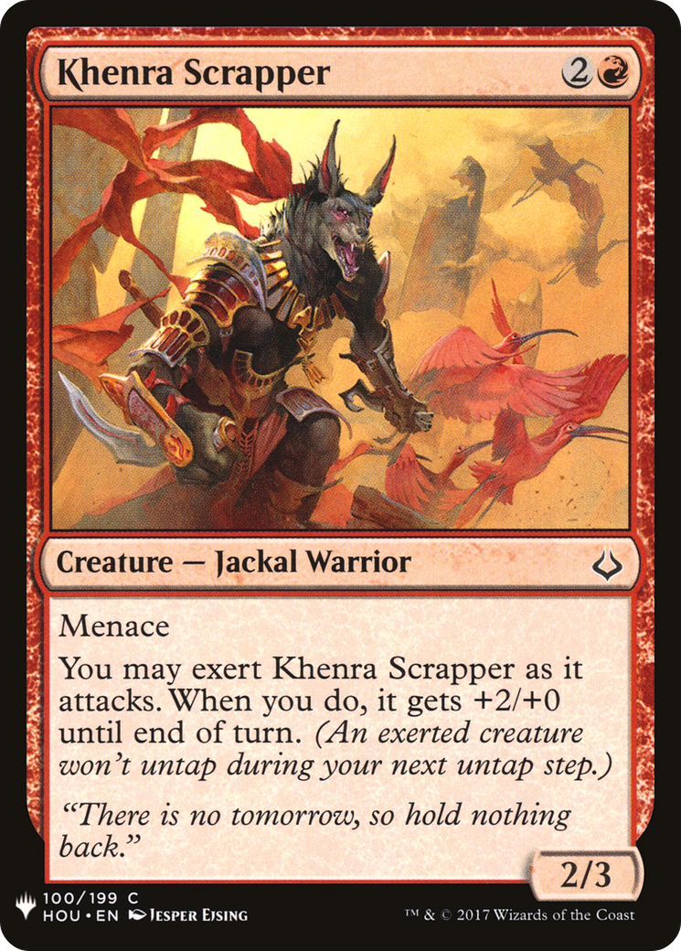 Khenra Scrapper (HOU-100) - The List