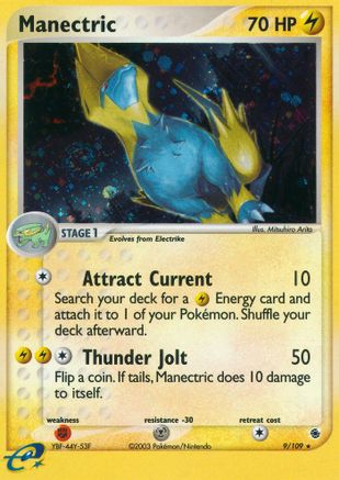 Manectric - 9/109 (9) Reverse Holofoil - Ruby and Sapphire