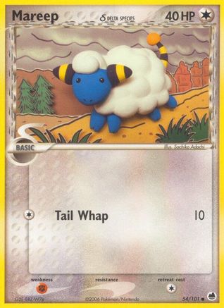 Mareep (Delta Species) (54) Reverse Holofoil - Dragon Frontiers