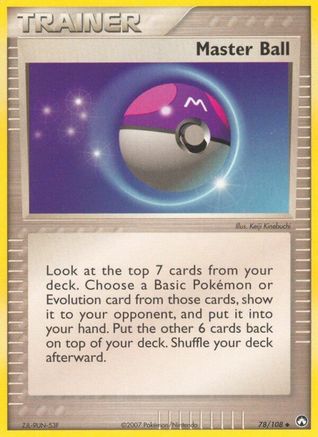 Master Ball (78) Reverse Holofoil - Power Keepers