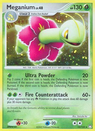 Meganium (13) Reverse Holofoil - Mysterious Treasures