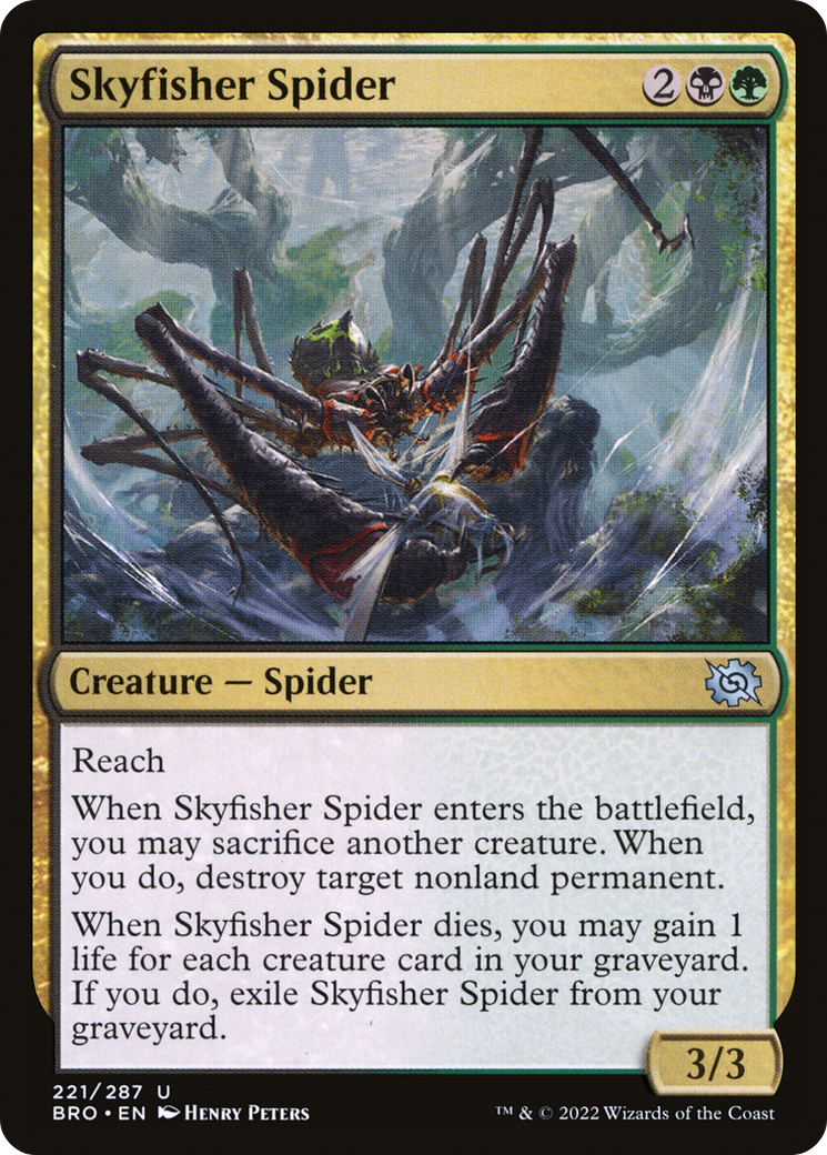 Skyfisher Spider (221) Foil - The Brothers' War