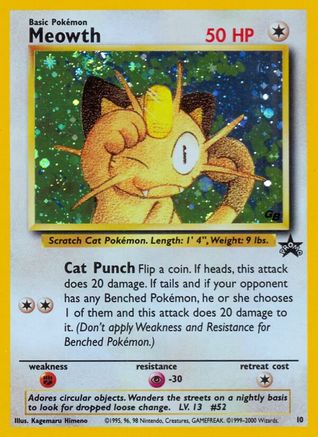 Meowth (10) Holofoil - WoTC Promo