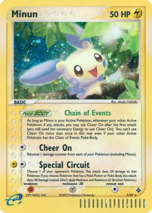Minun (7) Reverse Holofoil - Dragon