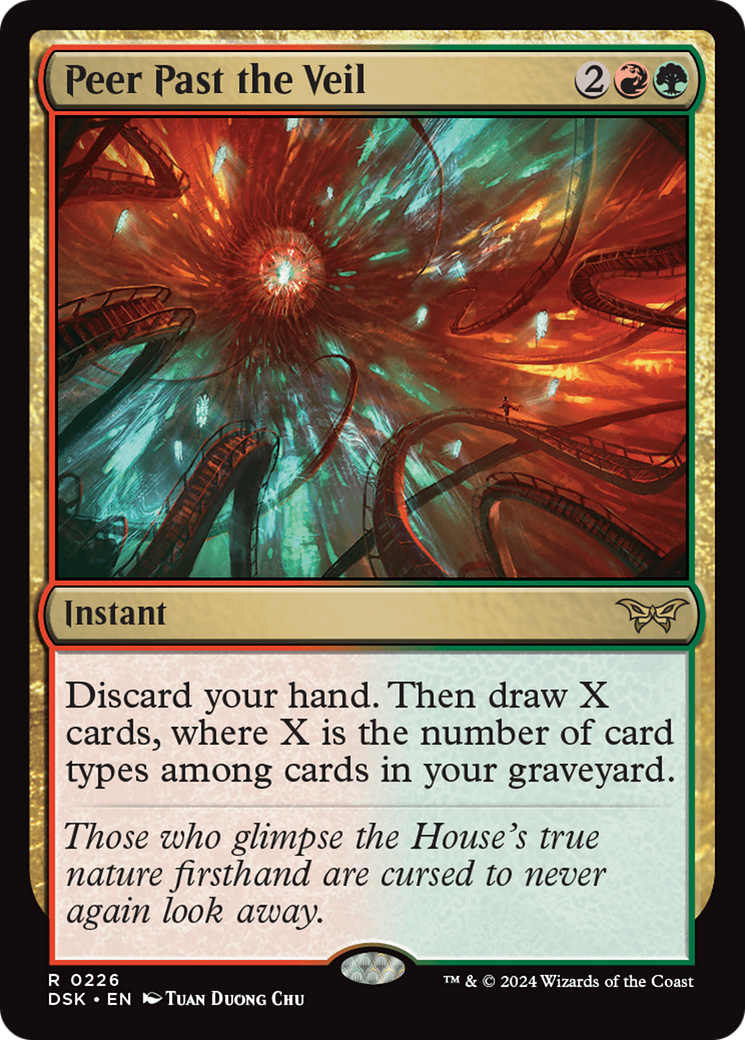 Peer Past the Veil (226) Foil - Duskmourn: House of Horror