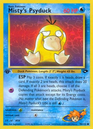 Misty's Psyduck (90) (1st Edition) - Gym Challenge