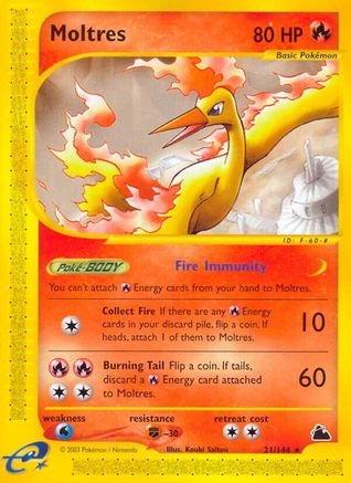 Moltres (21) Reverse Holofoil - Skyridge