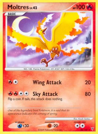 Moltres (36) Reverse Holofoil - Supreme Victors