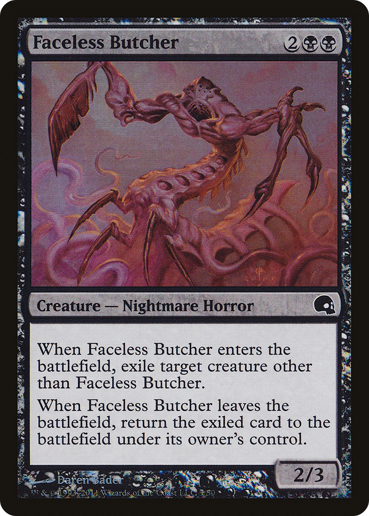 Faceless Butcher (003) Foil - Premium Deck Series: Graveborn
