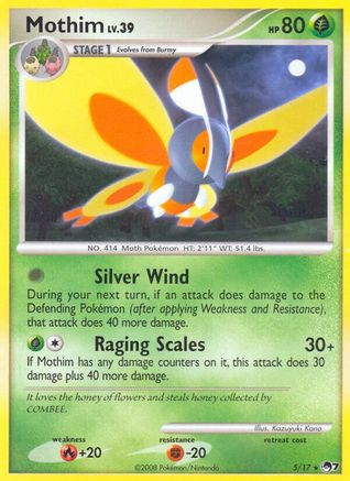 Mothim (5) Holofoil - POP Series 7